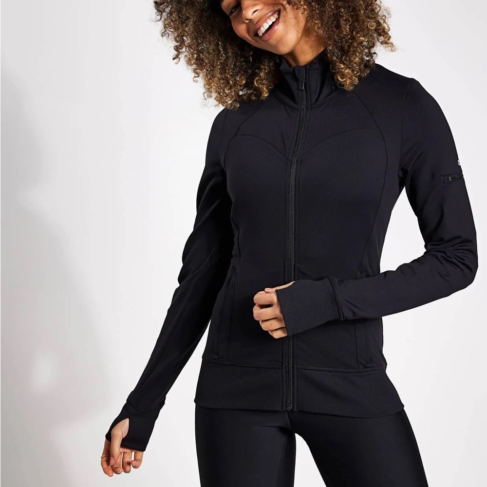 Alo Yoga Full Zip Jacket - Black, Size S